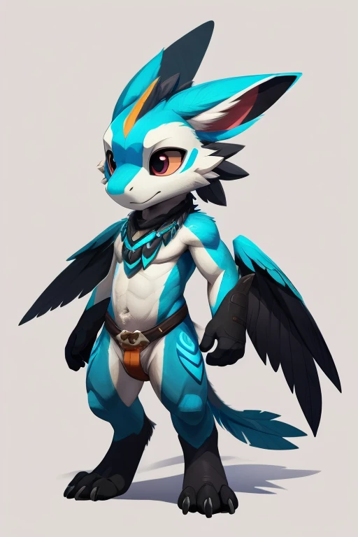 male, avali, hi-res, good graphics, great anatomy, anatomically correct, (by dangpa, nullghost), chibi
