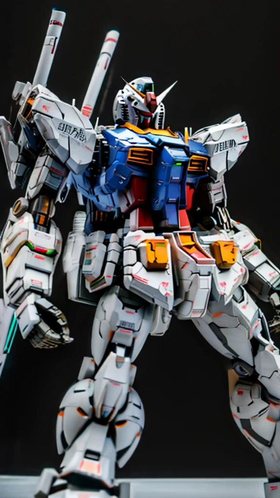Catapult Deck、Waiting for departure、Giant humanoid robot、Gundam cockpit hatch open in the center of the chest