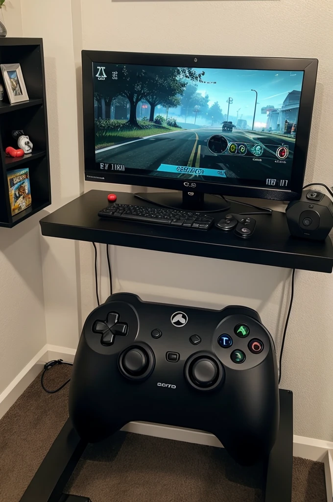 My gaming setup on road
