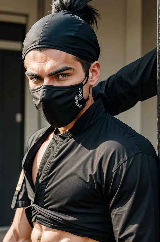 A male ninja images in comic