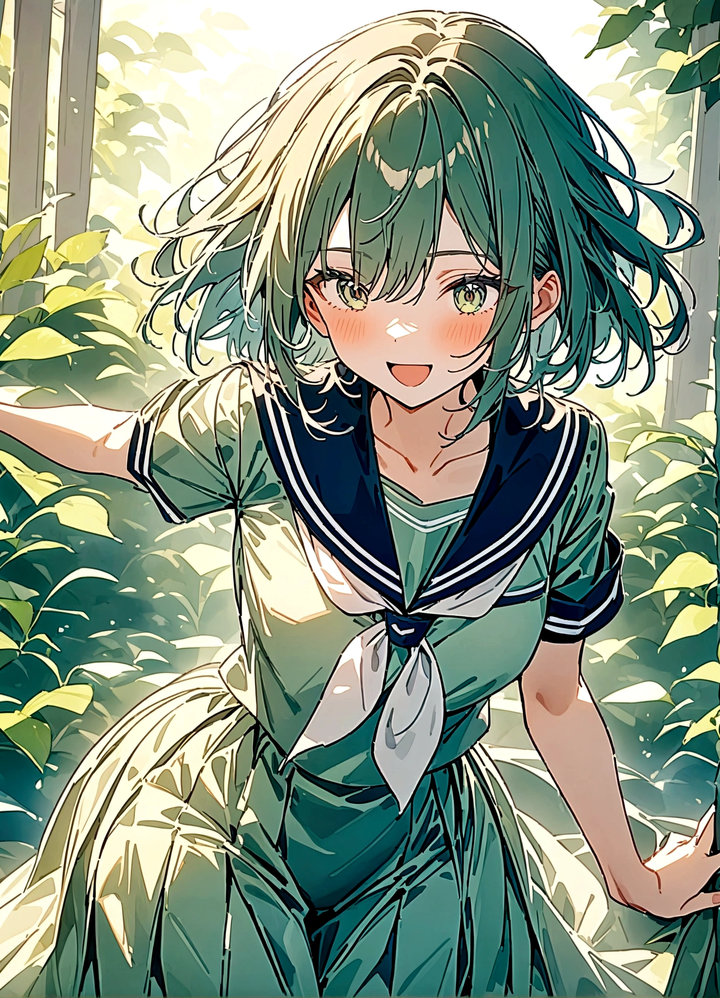 nsfw,(space action style), (Muted Tone), Delicate, Detail, Masterpiece,

women with sailor uniform,smile,school girl,

Cowboy shot, close-up,from above, 

dynamic angle, dynamic pose, 

Artistic, memorable masterpieces, moments in history,(fantastical and mesmerizing scenery)
Watercolor, Delicate, Detail, 

(masterpiece:1.2),(best quality:1.2),newest,intricate details, 