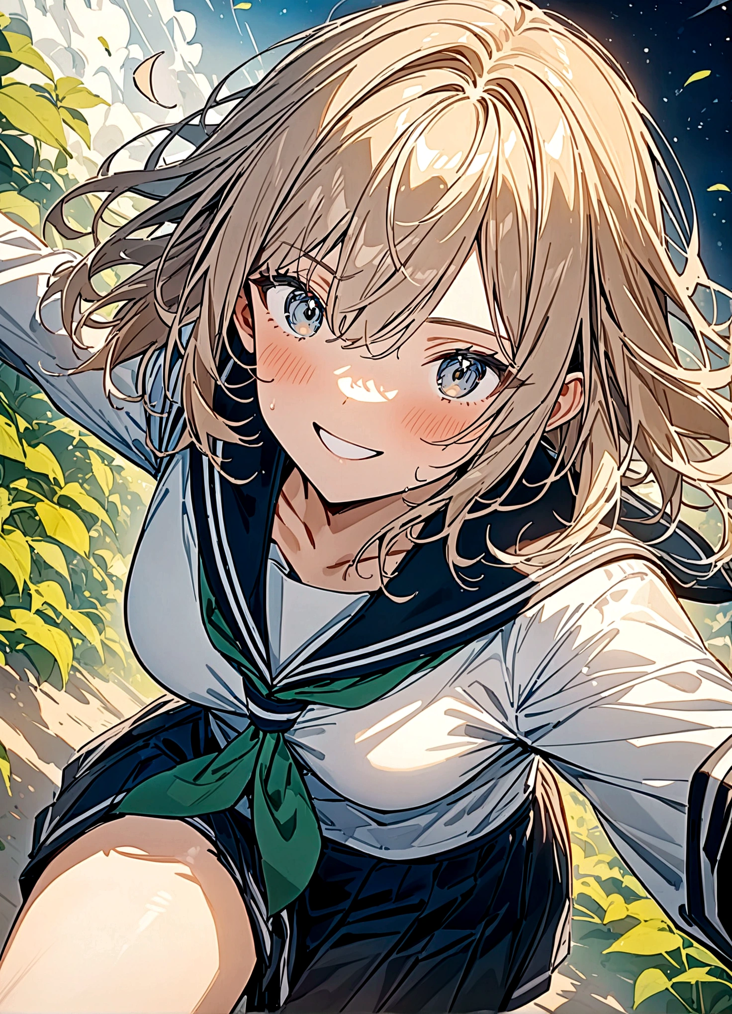 nsfw,(space action style), (Muted Tone), Delicate, Detail, Masterpiece,
women with sailor uniform,smile,school girl,
Cowboy shot, close-up,from above,
dynamic angle, dynamic pose,
Artistic, memorable masterpieces, moments in history,(fantastical and mesmerizing scenery)
Watercolor, Delicate, Detail,
(masterpiece:1.2),(best quality:1.2),newest,intricate details,