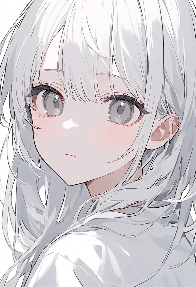 white、white　Girl、One person　Girl、1　Girl、whitehair、white色　hair、white色のhair、長hair、grey　eye、greyのeye、eye　grey、eyeはgrey、background　white、background　whiteい、background　white色、whiteのbackground、white　background、white色のbackground、white色　background、white　room、white色のroom、whiteいroom、white　space、whiteいspace、whiteのspace、space　white、emotion　thin、(emotionがthin)、thin　emotion、emotionthin、Expressionless