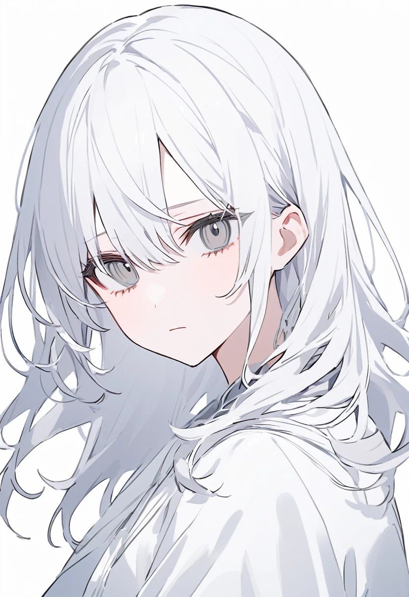 white、white Girl、One person Girl、1 Girl、whitehair、white色 hair、white色のhair、長hair、grey eye、greyのeye、eye grey、eyeはgrey、background white、background whiteい、background white色、whiteのbackground、white background、white色のbackground、white色 background、white room、white色のroom、whiteいroom、white space、whiteいspace、whiteのspace、space white、emotion thin、(emotionがthin)、thin emotion、emotionthin、Expressionless