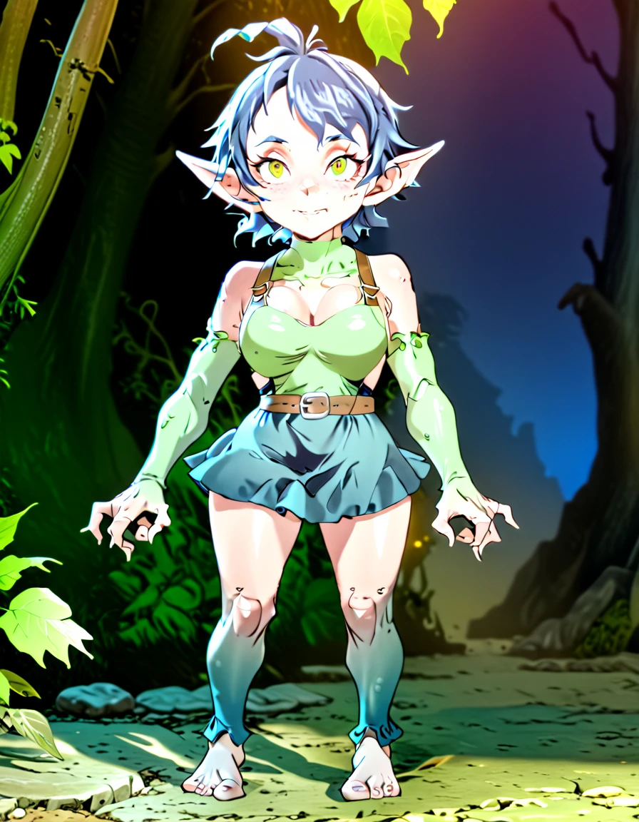 Mature goblin girl, full body image