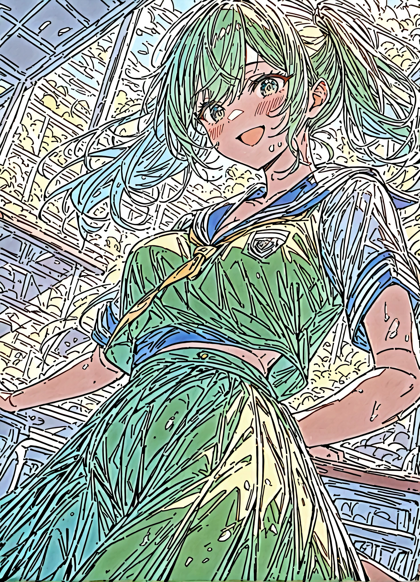 nsfw,(space action style), (Muted Tone),
Delicate, Detail, Masterpiece,
women with sailor uniform,smile,school girl,
Cowboy shot, cleavage,classroom,
BREAK
Artistic, memorable masterpieces, moments in history,
(fantastical and mesmerizing scenery) Watercolor,
Delicate, Detail,
(masterpiece:1.2),(best quality:1.2),
newest,intricate details,