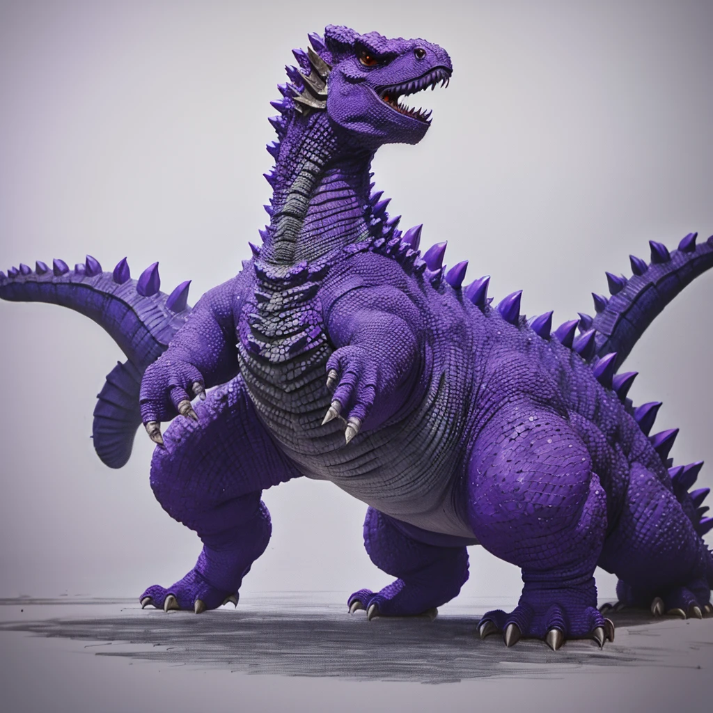 Draw a Purple Godzilla