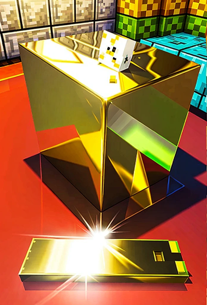 minecraft , steve found gold