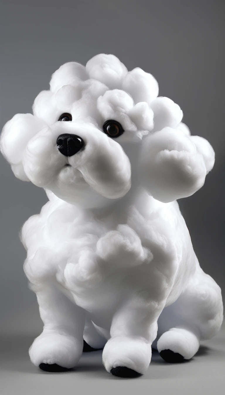 CloudAIA A dog made of cloud material