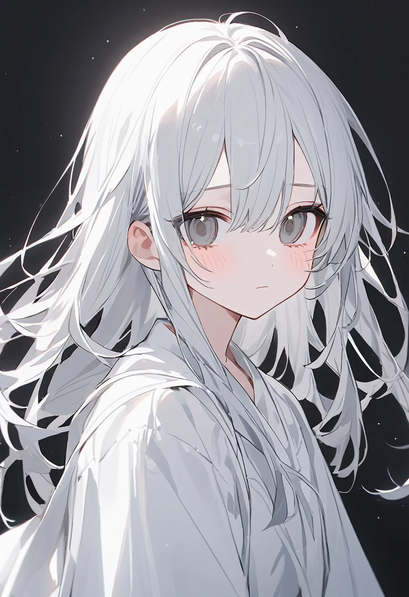 white、white　Girl、One person　Girl、1　Girl、whitehair、white色　hair、white色のhair、長hair、grey　eye、greyのeye、eye　grey、eyeはgrey、background　white、background　whiteい、background　white色、whiteのbackground、white　background、white色のbackground、white色　background、white　room、white色のroom、whiteいroom、white　space、whiteいspace、whiteのspace、space　white、emotion　thin、(emotionがthin)、thin　emotion、emotionthin、((Expressionless))、Girl、middlehigh生、middle　high　student、middlestudent、high校生