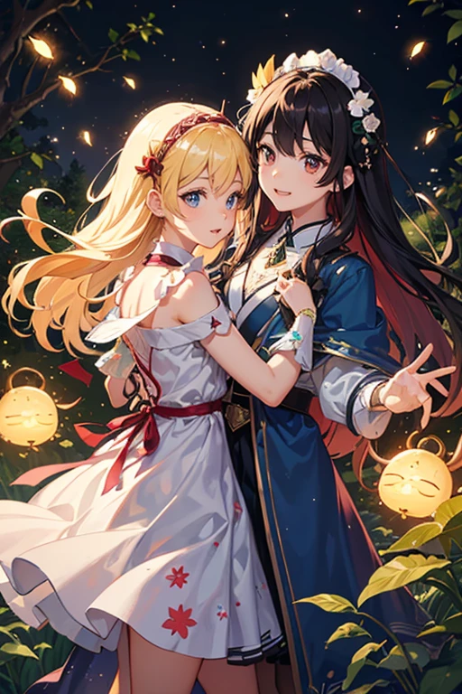 8k,brook 、(Fireflies are dancing wildly)