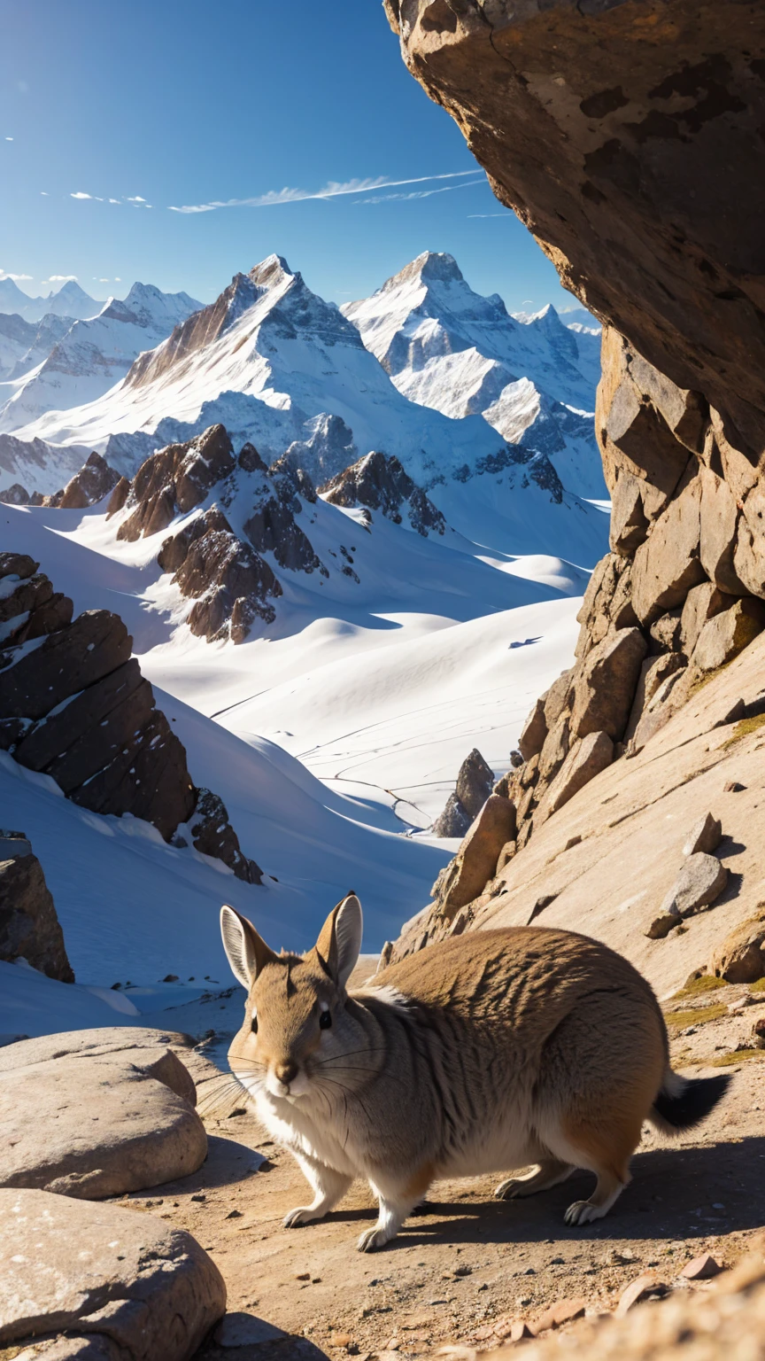 Mountain Viscacha,At the rocky mountain
