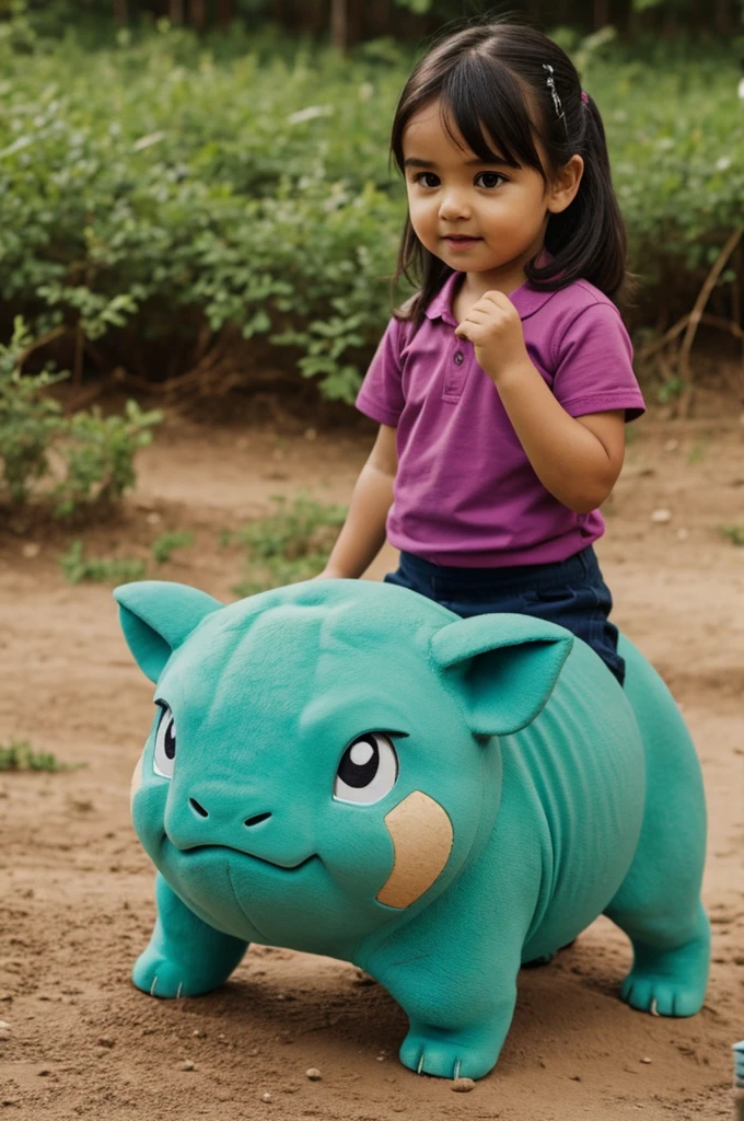 Girl showing if bulba