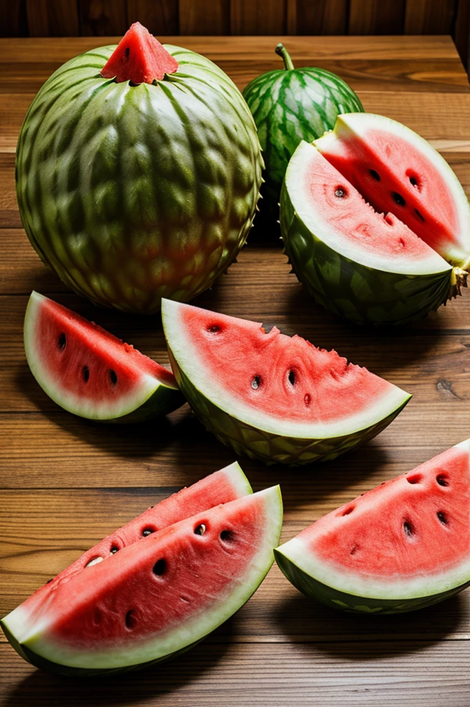 Help create the shape of a watermelon but the flesh is durian.