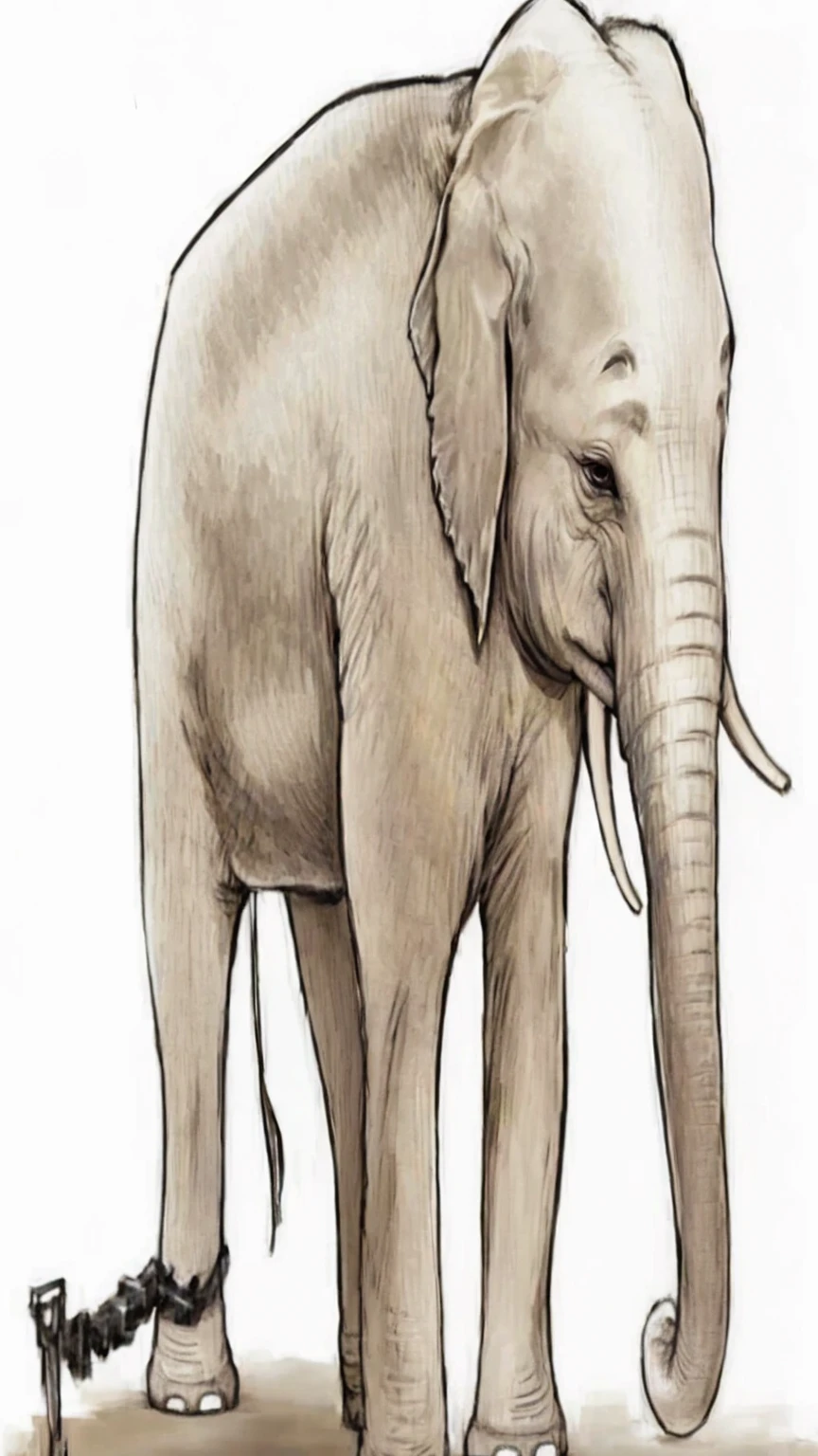 Dark gray elephant