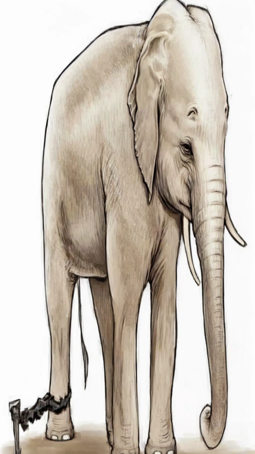 Dark gray elephant