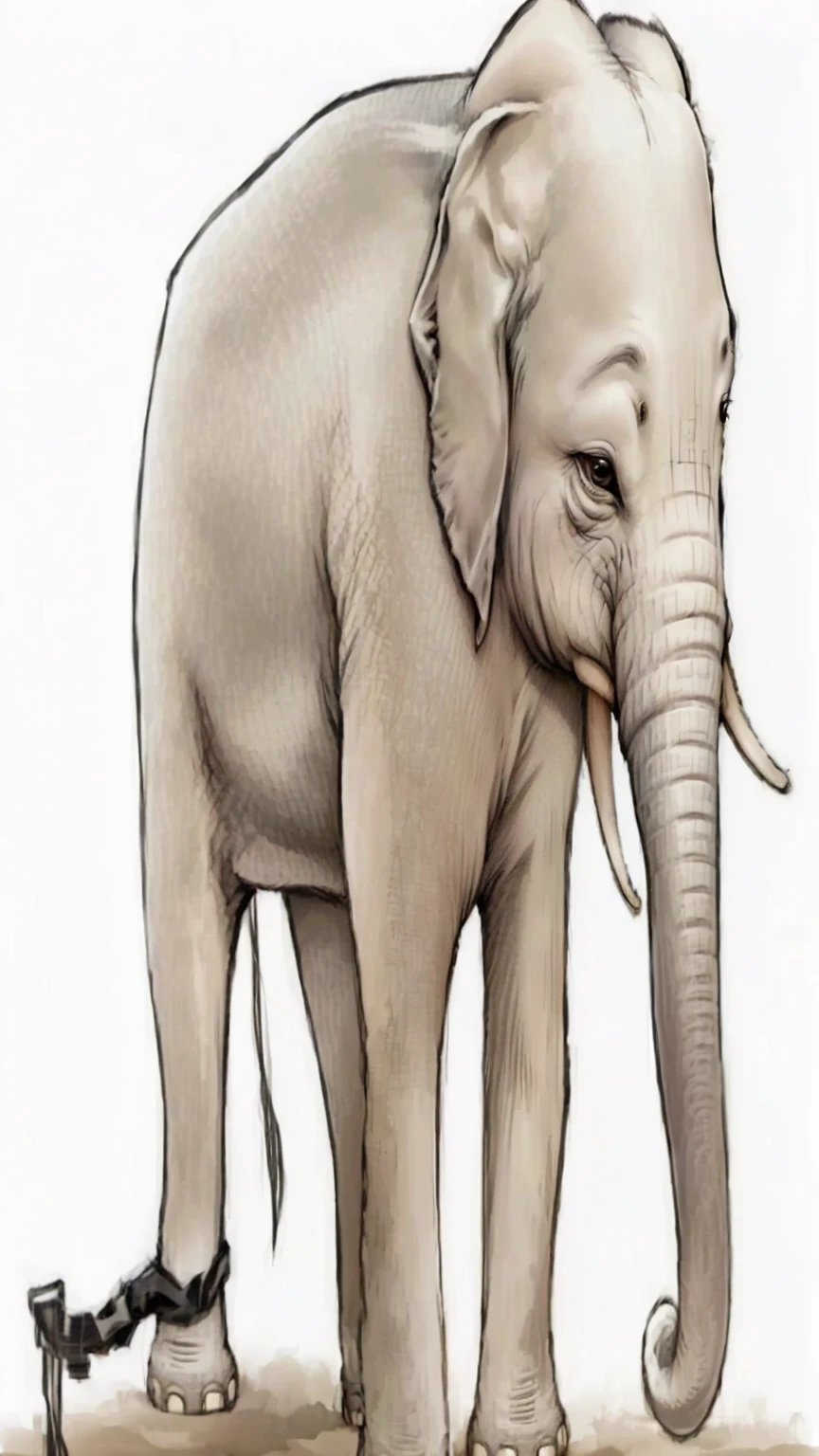 Dark gray elephant