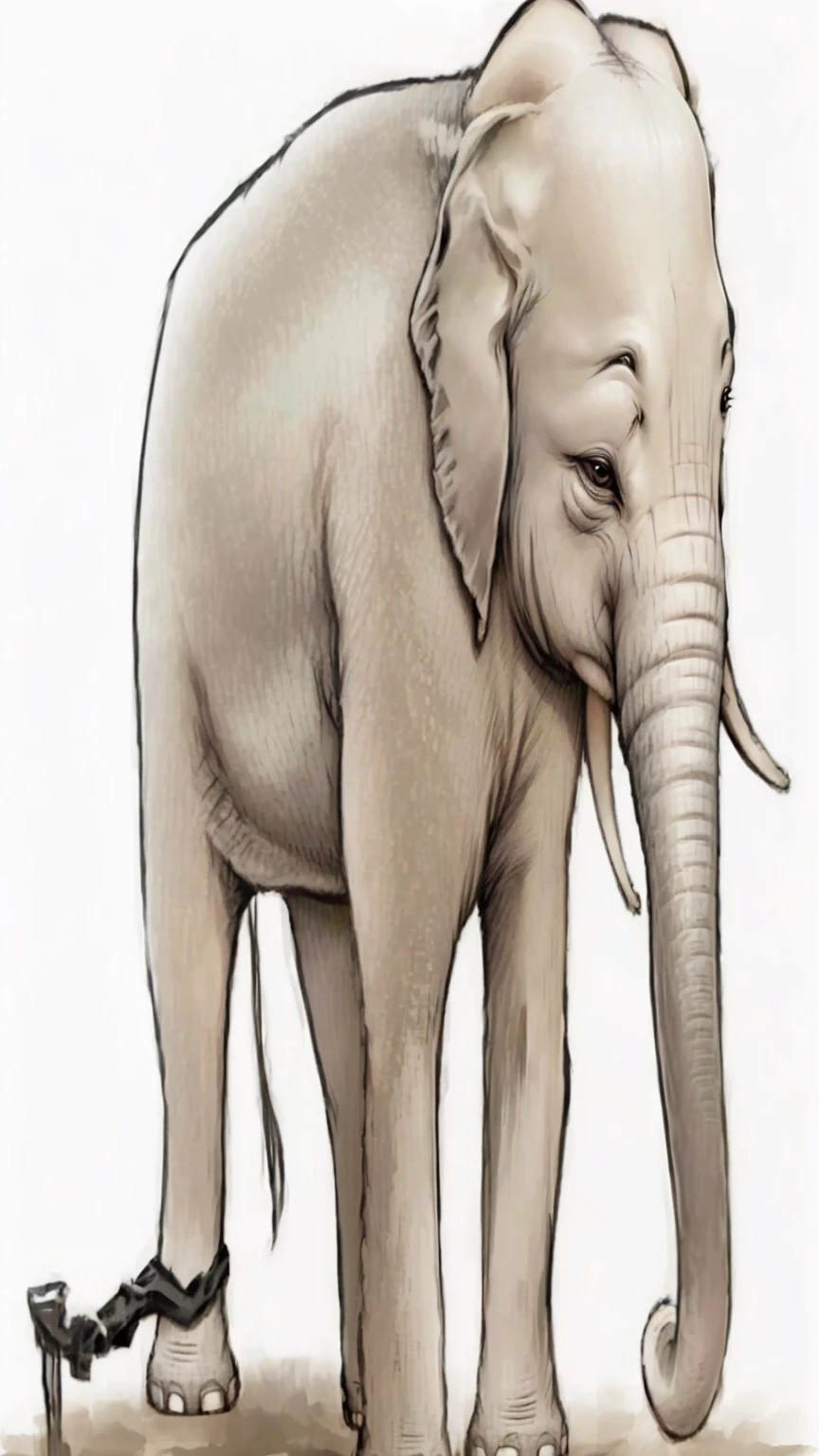 Dark gray elephant