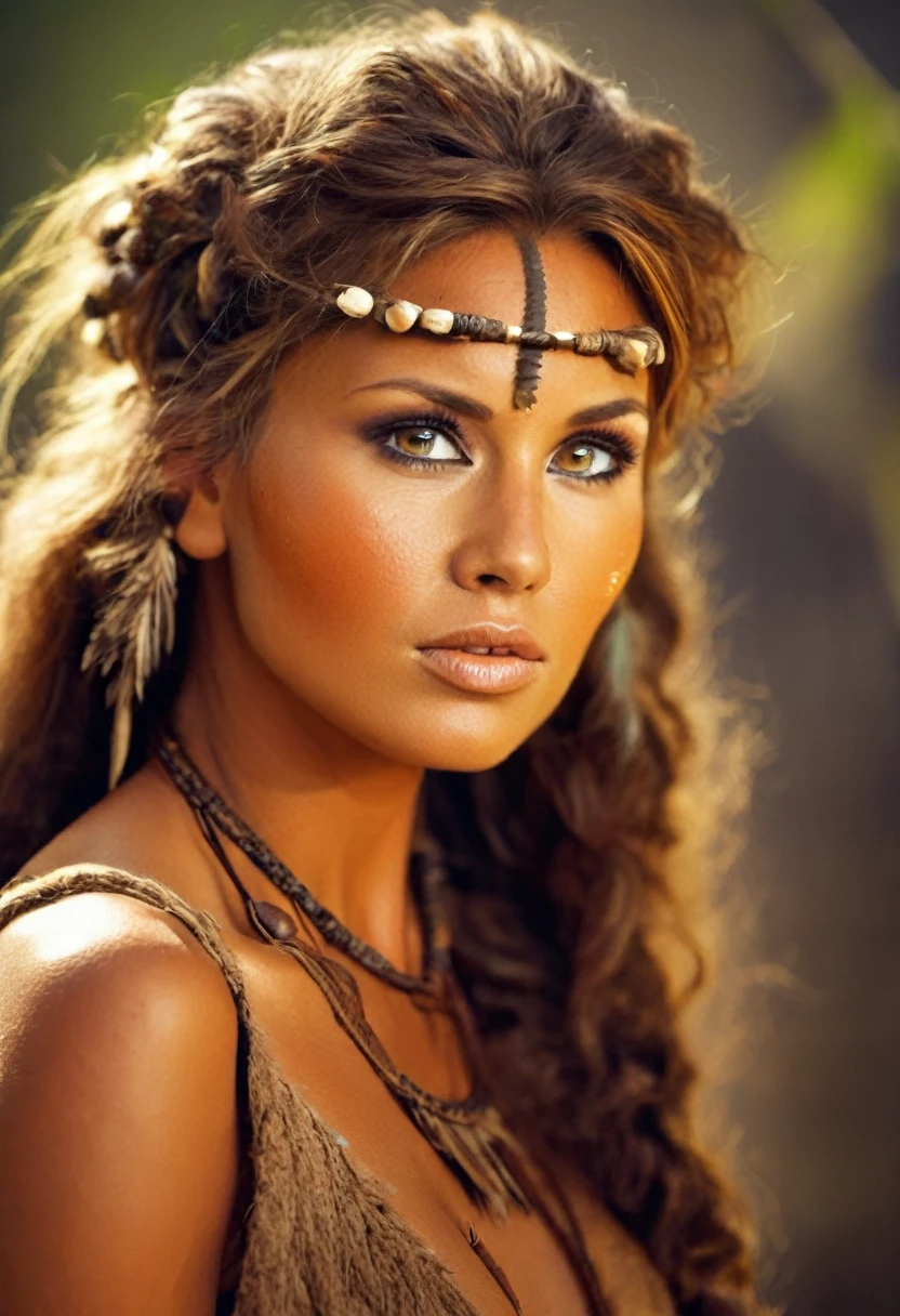 Beautiful woman from the stone age
