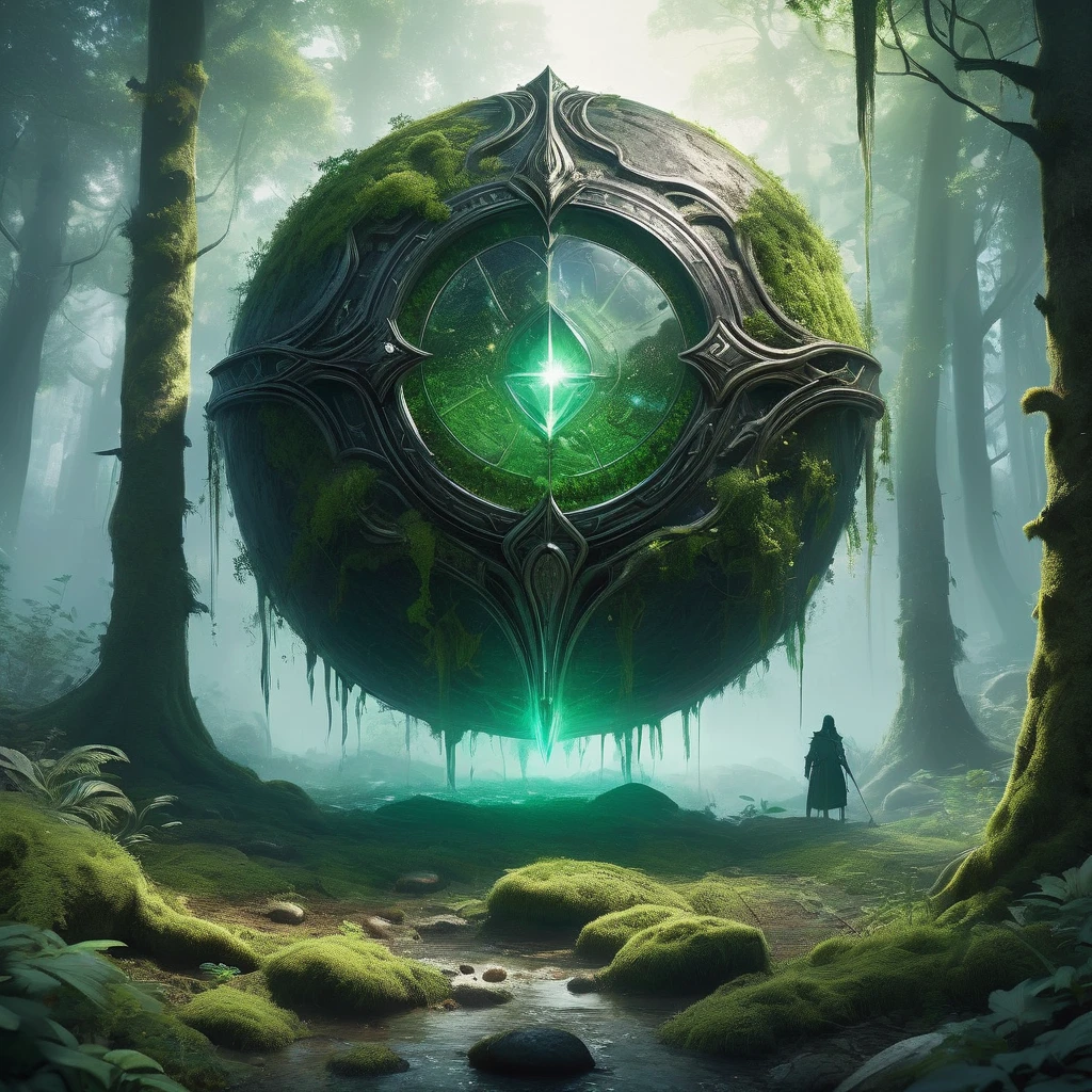 In the forest, where sunlight struggles to penetrate the dense canopy and the air is thick with the scent of moss and decay, a lone adventurer stumbles upon a glimmer amidst the undergrowth. There, half-buried in a patch of soft earth, lies a black stone pendant, its smooth surface reflecting the faint light filtering through the trees.
Intrigued by its unusual presence in such a remote and mystical place, the adventurer reaches down, fingers brushing against the cool, polished stone. As they lift it from the ground, a surge of energy pulses through their veins, awakening a latent magic that hums softly beneath the surface.
Unbeknownst to them, this pendant holds a forgotten history—an ancient relic infused with the essence of an elemental spirit, bound to protect the forest from unseen threats. Its discovery sets in motion a chain of events that will test the adventurer's courage and resourcefulness, as they uncover long-buried secrets and face formidable adversaries who seek to harness the pendant's power for their own nefarious purposes.
As day fades into night and shadows deepen around them, the adventurer must decide whether to keep the pendant close as a talisman of protection or to heed the warnings whispered by the forest's ancient guardians. For in their hands rests not just a piece of stone, but a key to unlocking the mysteries of a realm where magic and darkness