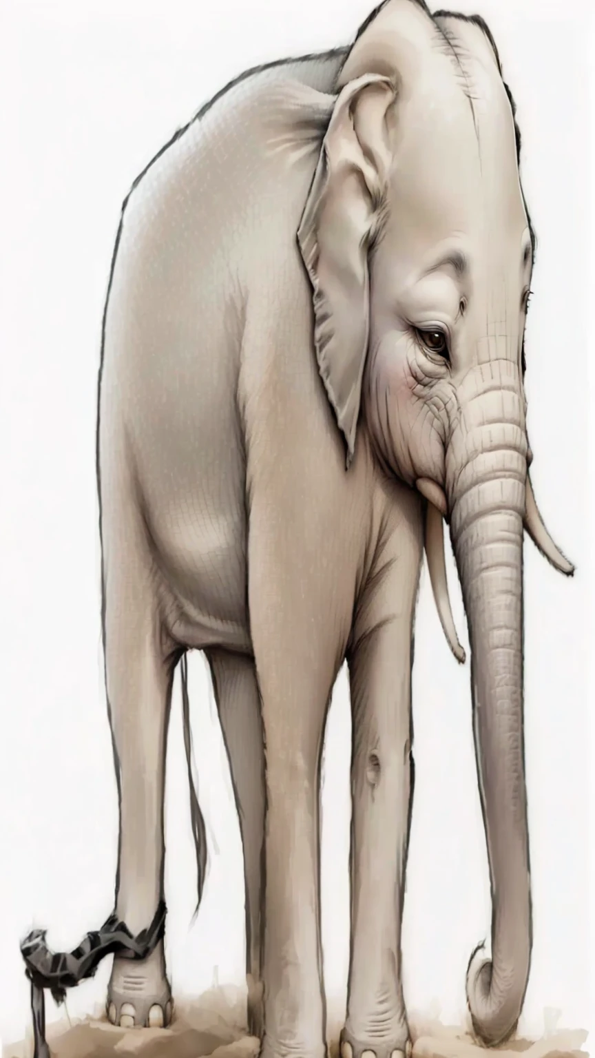Dark gray elephant