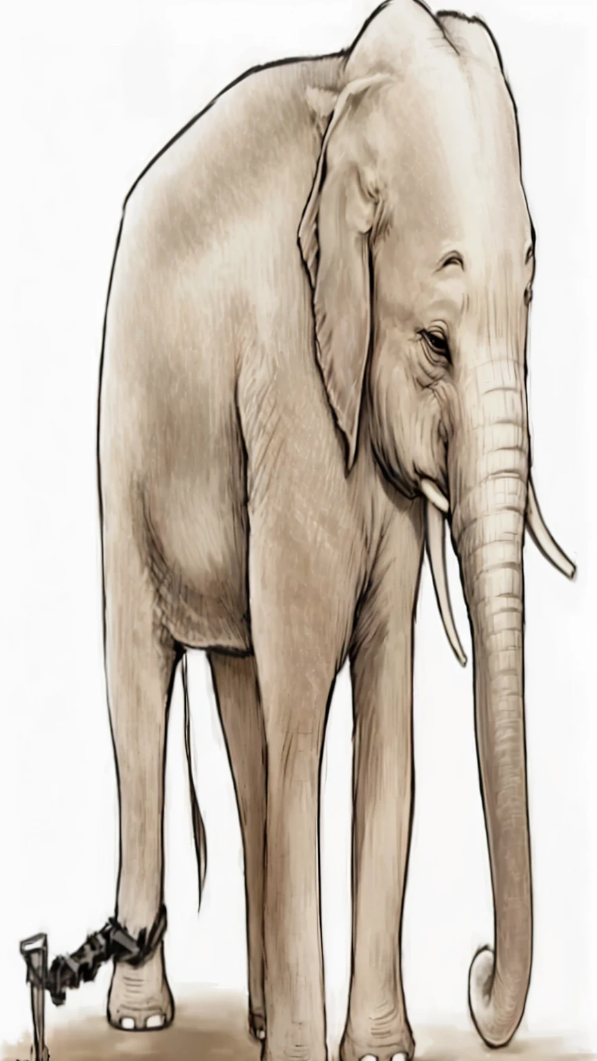 Dark gray elephant