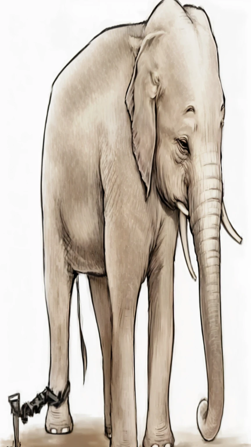 Dark gray elephant