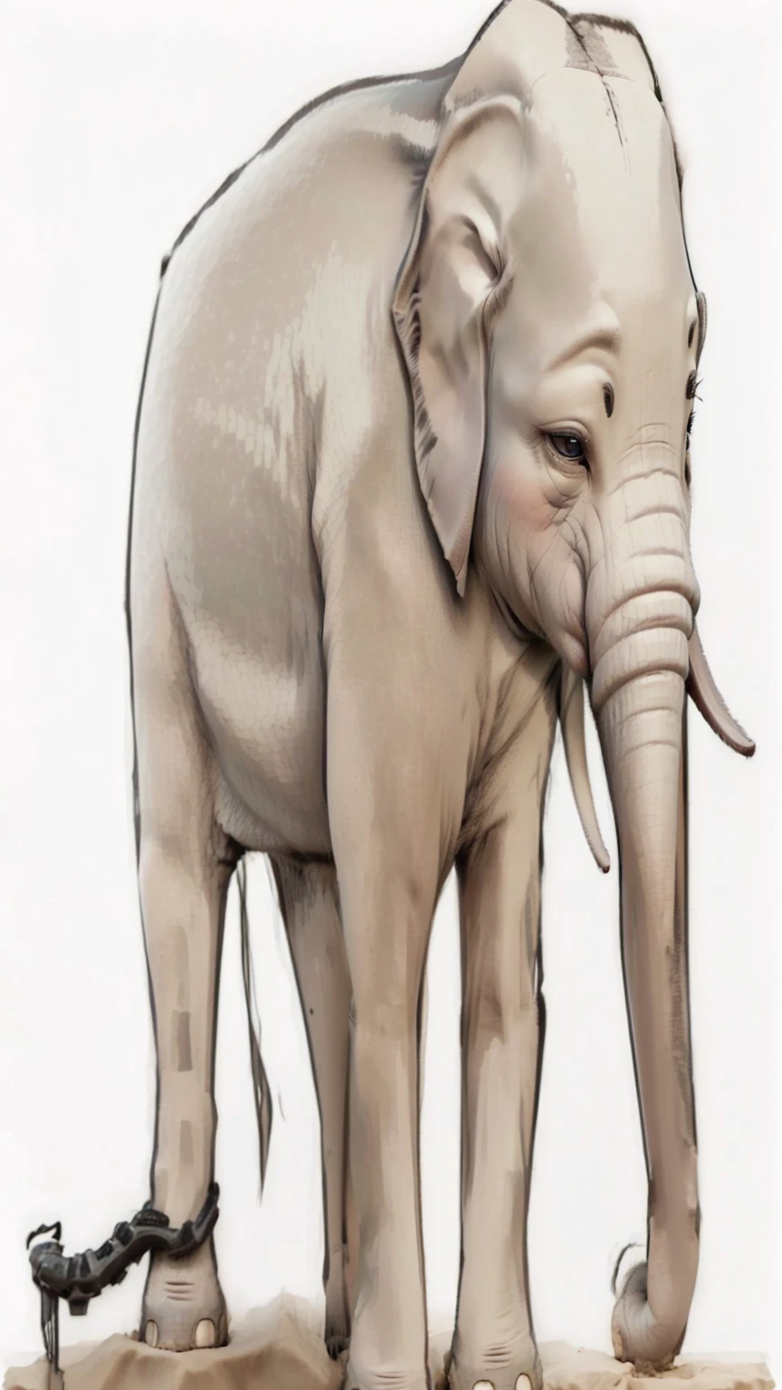 Dark gray elephant