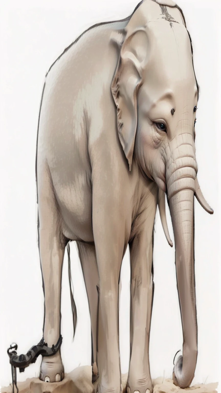 Dark gray elephant