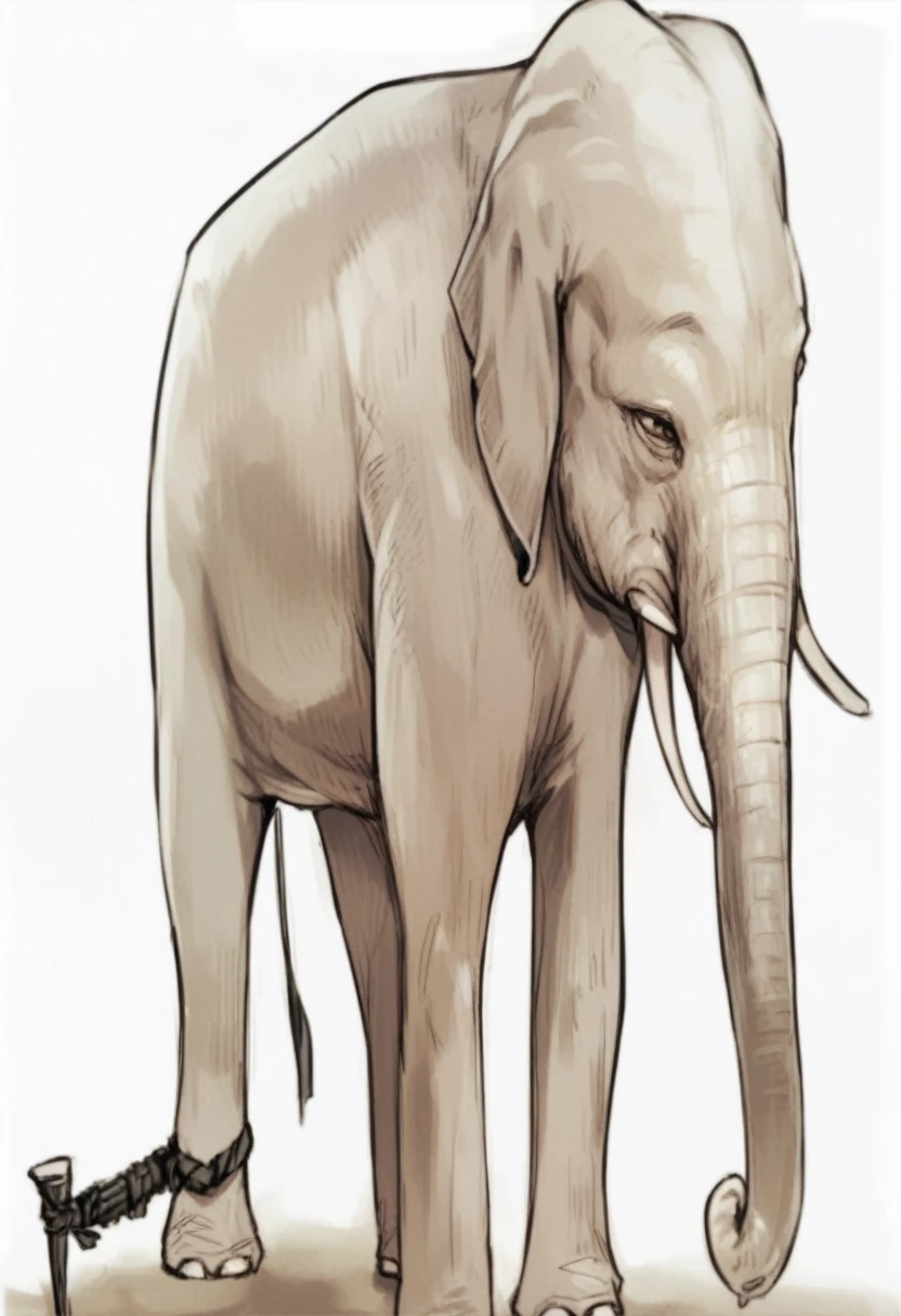 Dark gray elephant