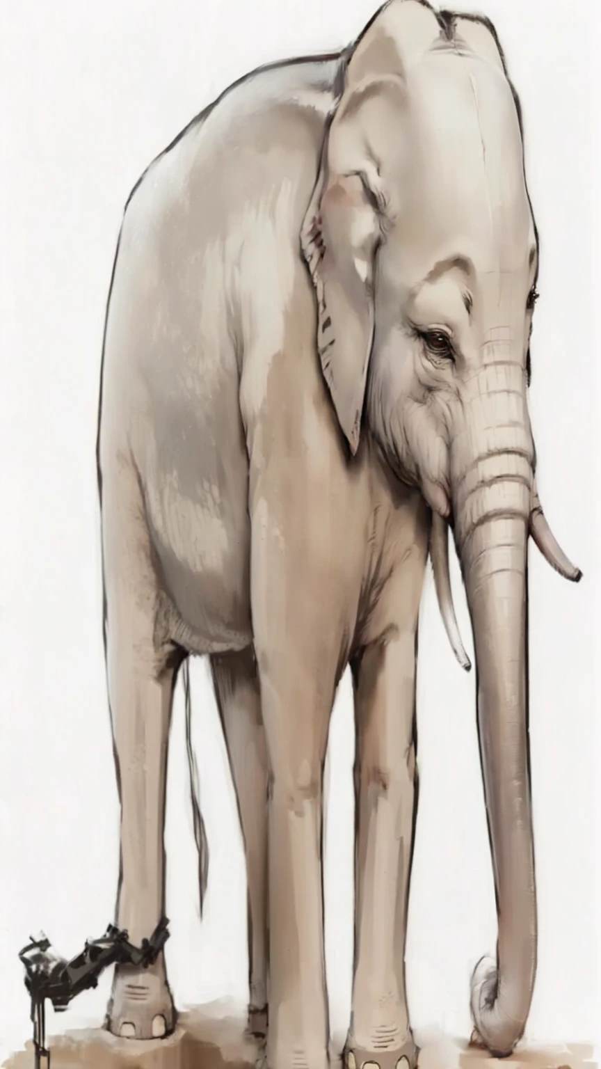 Dark gray elephant