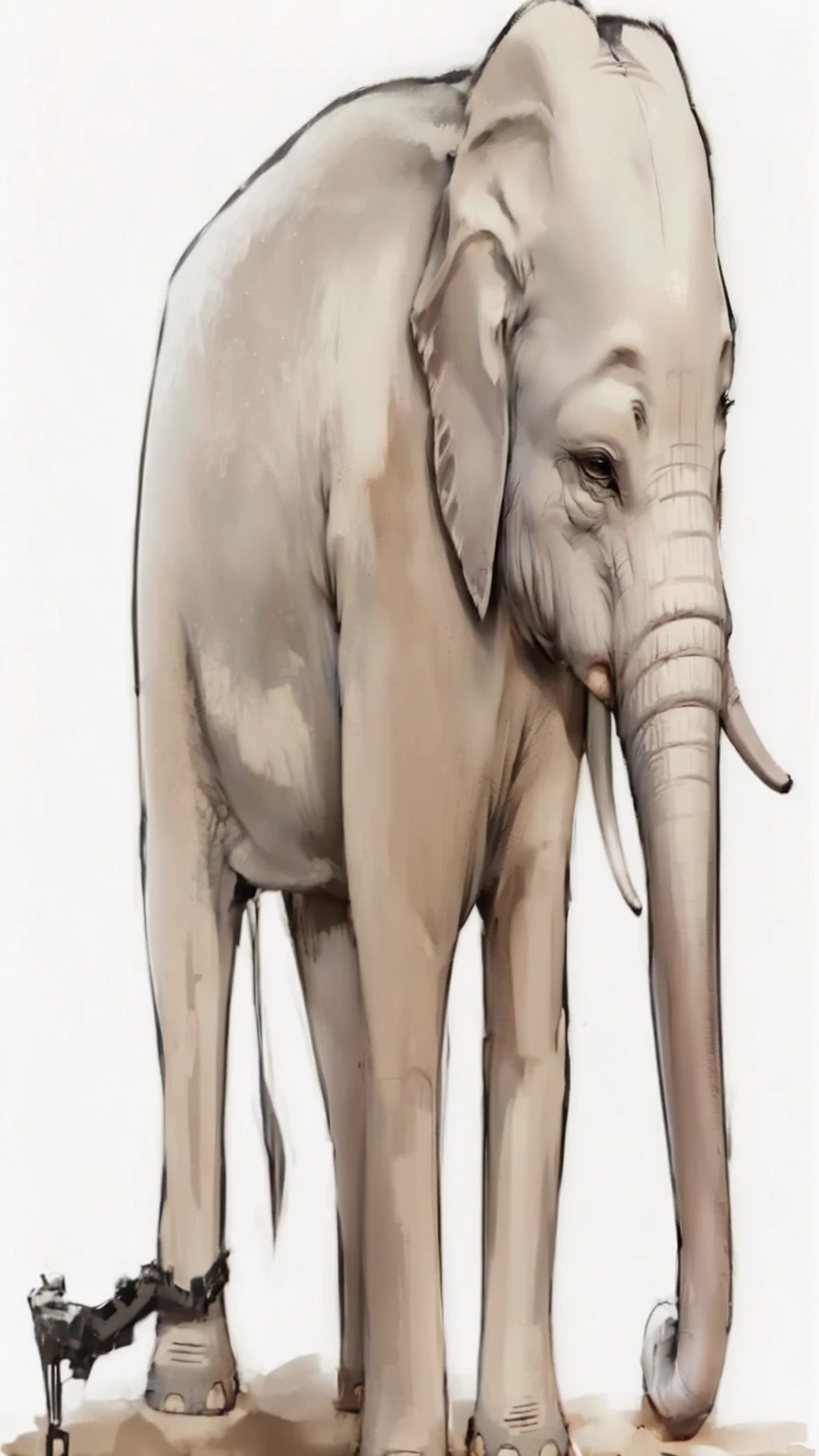 Dark gray elephant