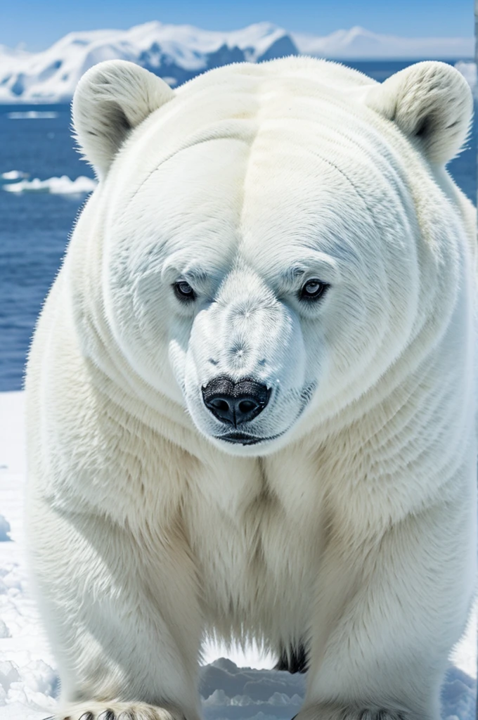 Create a polar bear pepe
