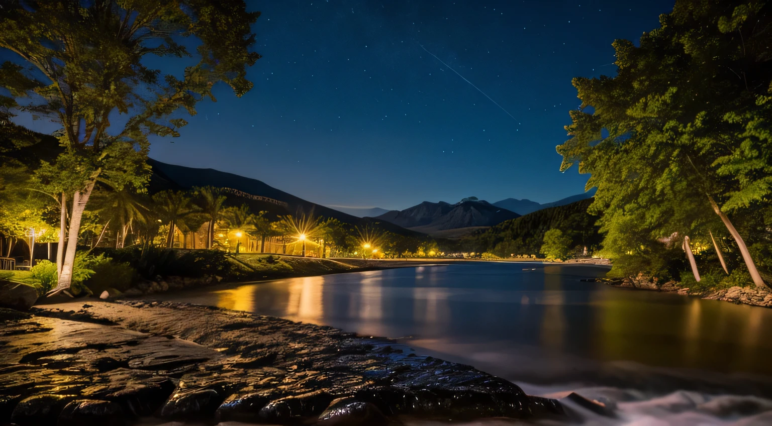 highest quality、In the water、Beautiful night view、nature