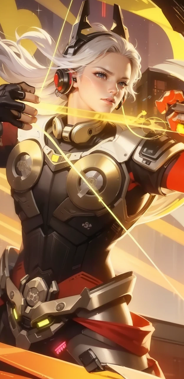 1boy, (extremely beautiful), solo, male focus, cyberpunk, neon lights, vibrant colors, headphones, Cyberpunk, neon, masterpiece, best quality, ultra-detailed, cyberpunk background, detail, in the starry night, moon, explosive and clear eyes, glowing eyes, beautiful details in the wind, little smile.