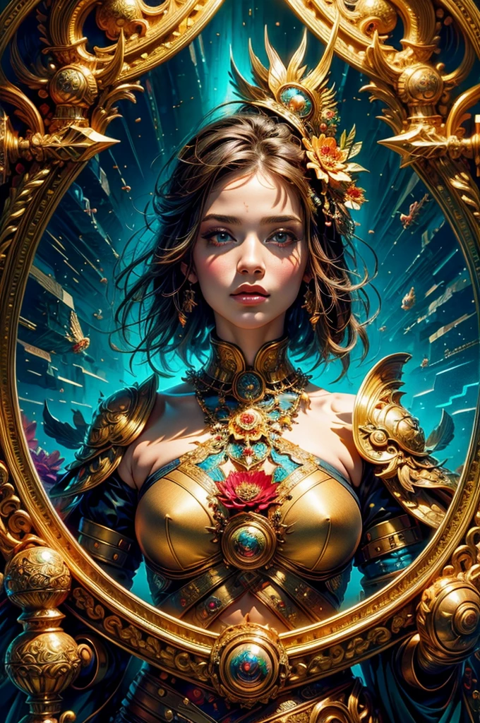 (masterpiece, top quality, best quality, official art, beautiful and aesthetic:1.2), (1girl), extreme detailed,(fractal art:1.3),colorful,highest detailed