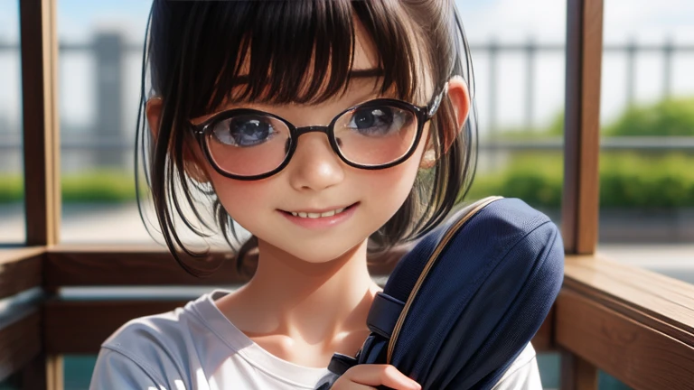 Ultra-high resolution,(reality: 1.4),Highest quality, masterpiece, High detail, 16K quality, beautiful, 1 beautiful girl,Japanese,super beautiful face,,Japanese idol face,Cute face,Highly detailed face,Detailed hands,beautiful skin,Sweaty skin,Big eyes,Big smile,Professional Lighting,short hair, Black Hair,brown beautiful eyes, Gym suit,Navy bloomers in the school gym, White shirt, Short sleeve, Are standing,Medium chest,Knee-high socks,She is looking at the camera,Poolside,blue sky,Browsing Caution,Buckshot,