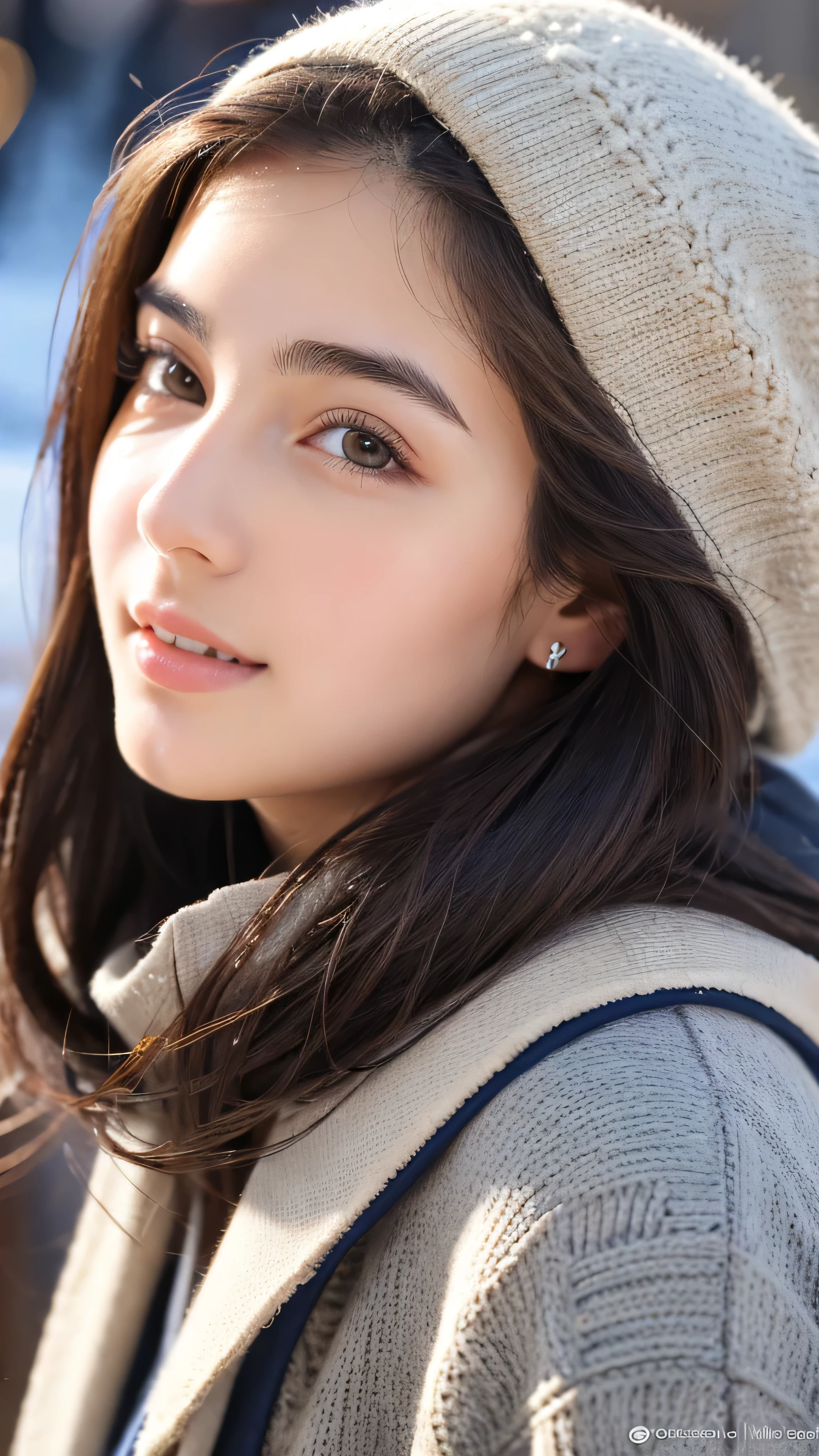 cute italian college student, Winter Fashion, Photorealistic, Detailed skin, Detailed face, Detailed lips, Fine eyebrows, The pupils shine, Depth of written boundary, Accurate, Super detailed, 最high quality, High resolution, Anatomically correct, Textured skin, Attention to detail, high quality
