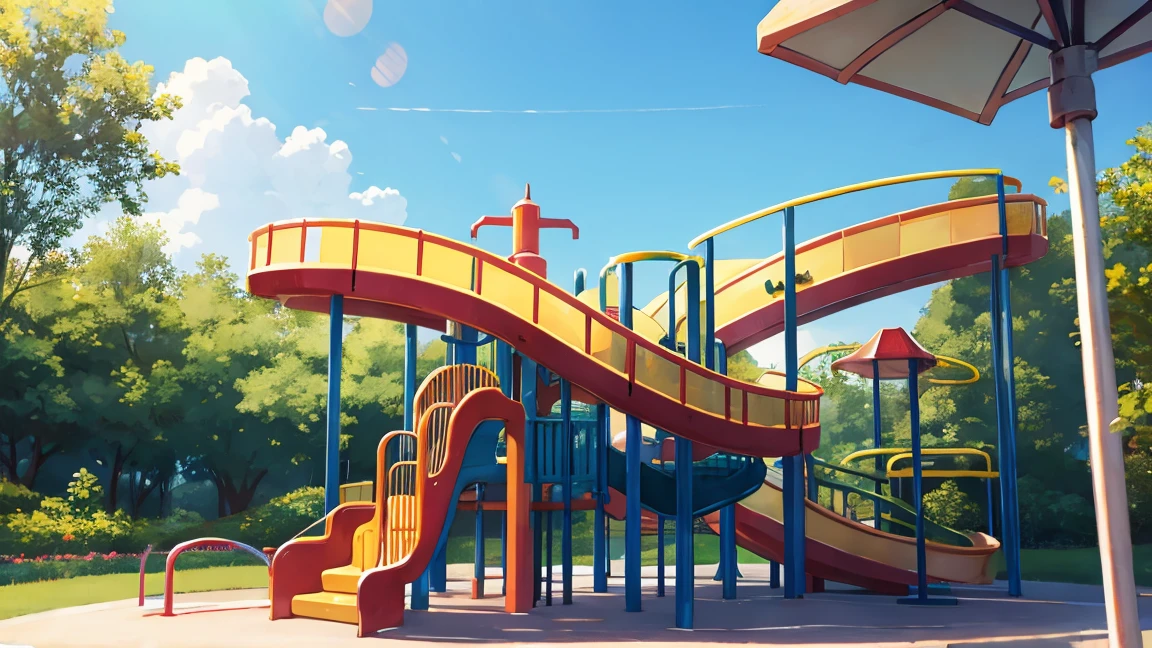 Outdoor rollercoaster playground 