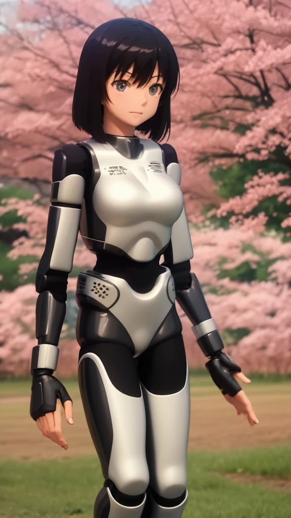 
anime girl in a field of flowers with a robot, an anime drawing inspired by Makoto Shinkai, pixiv, neoism, fully robotic!! girl, anime girl of the future, perfect android girl, anime manga robot!! anime girl, anime robotic mixed with organic, mecha asthetic, perfect anime cyborg woman, makoto shinkai ( apex legends )