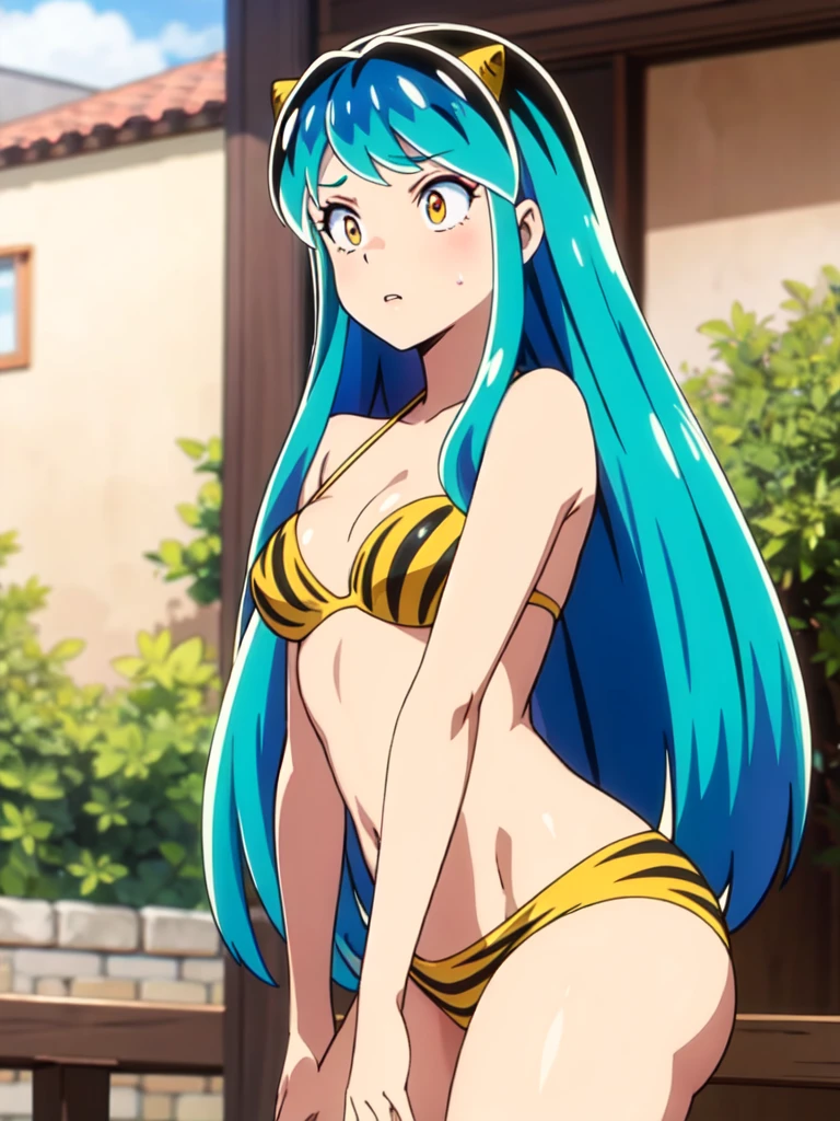 lum,bikini,sexual,high quality,masterpiece,ass,beach