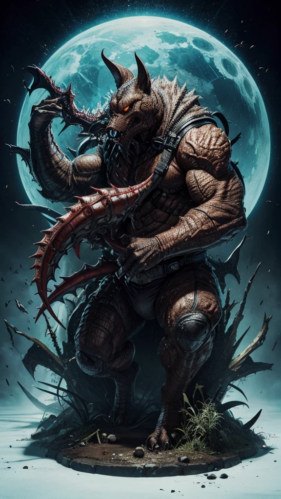 High-quality images biohazard style Creatures Close call grotesque Real