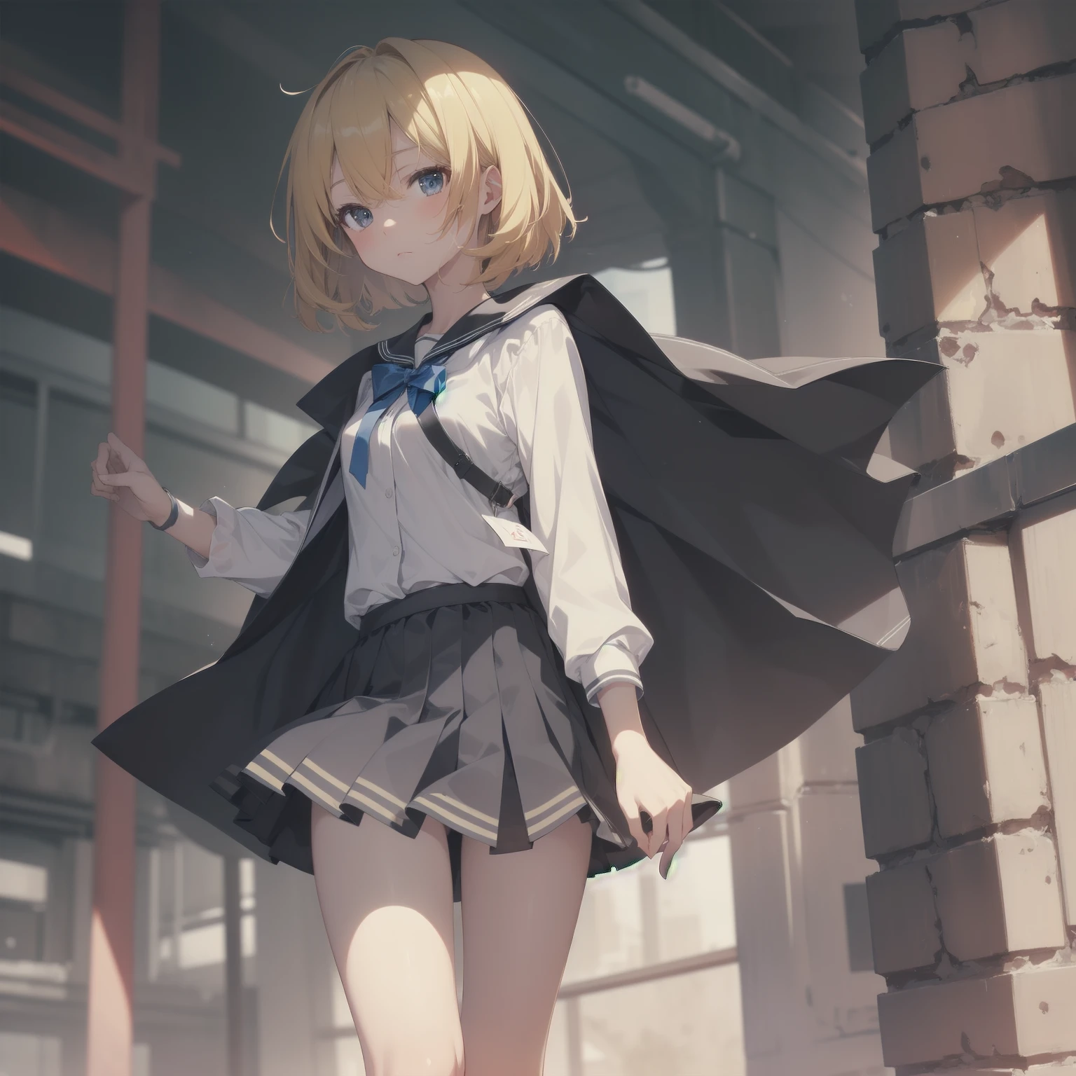 ultra-absurdres-Top quality by artist God, ultra-detailed, high resolution, anime moe artstyle, best anime 8k konachan wallpaper, pixiv contest winner, pool:2810, perfect anatomy,break, 1girl, (Please draw a girl walking sleepily to school alone. )break,(Solo,little female, 13-year-old:1.3),Full limbs, complete fingers,a junior high school student, (very short hair), short cut, flat chest, , small butt, small black eyes, beautiful detailed eyes, well-proportioned iris and pupils, expressive eyes, highres detailed hair, soft expression, salor school_uniform, sailor collar, serahuku, bow, pleated skirt,(Detailed Lighting), (Detailed background), in the School commute route. break,super detailed skin, Best cinematic lighting powered by famous artist, 8k,beauty illustration,photoshop_(medium),very aesthetic,break,((artist:sincos )), artist:clamp ,artist:carnelian ,artist:kantoku ,
