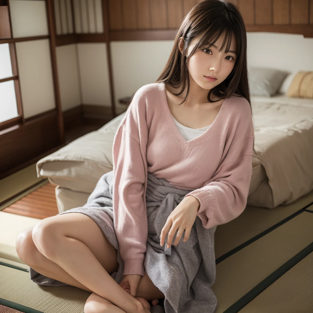 Japan Woman Morning Mae,and wear no underwear