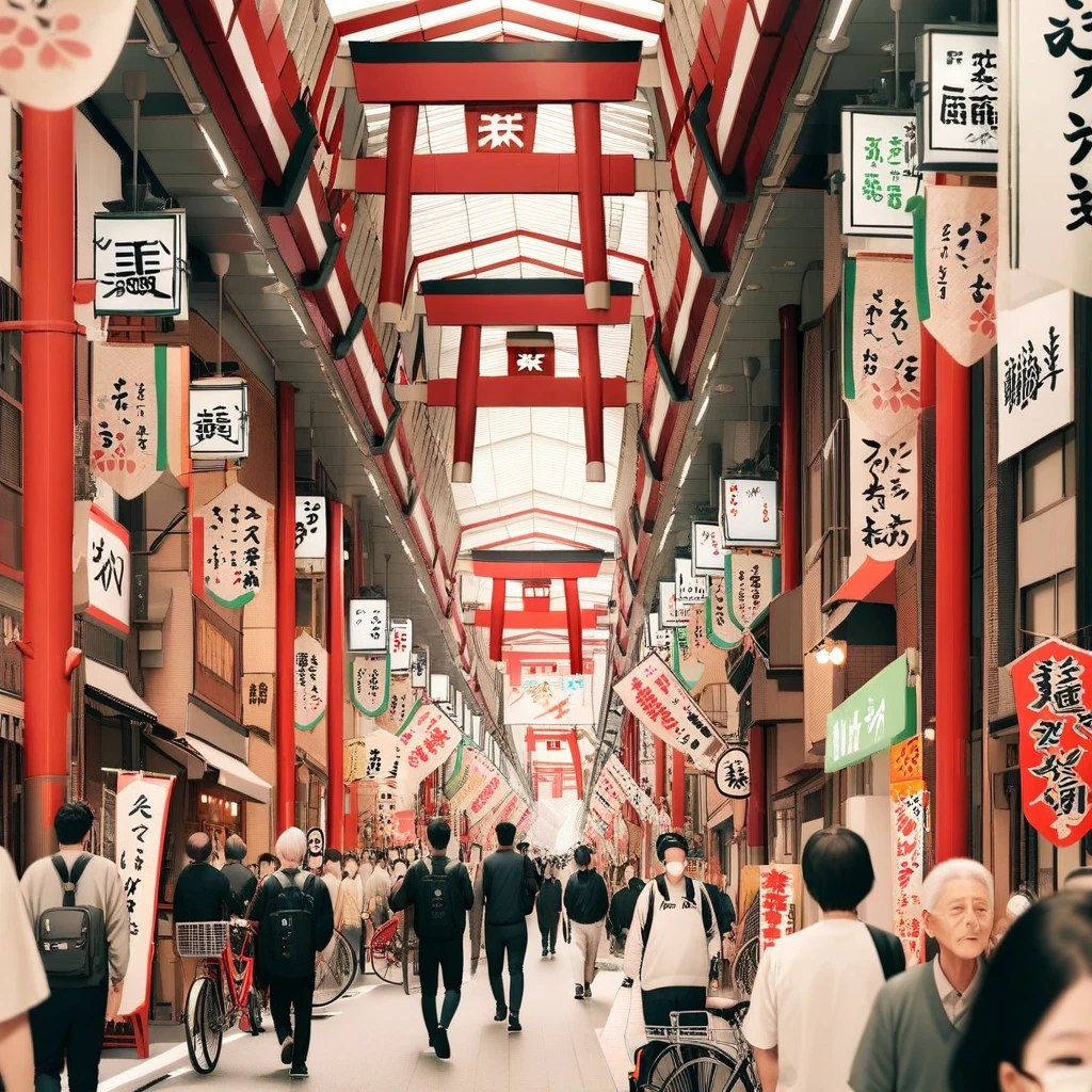 masterpiece, Highest quality, so beautiful, Absurd,
scenery, bicycle, Backpack, sign, Ground vehicles, bag, Real-world locations, multiple boy, lanthanum, torii, Outdoor, 6+boy, city, crowd, paper lanthanum, street, road, people々,Osaka
 