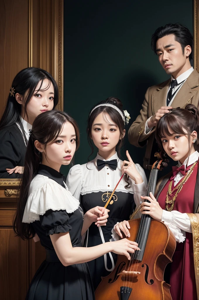 Staff with the treble clef, Fa and pity