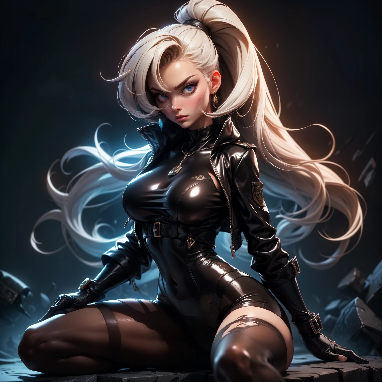 Hyper realistic super detailed sexy Breckie Hill detailed, expressions faciales sexy, seductive facial expressions, [:(Face detail: 1.4): 0.4], 16K resolution, 4k resolution, (Ventre plat parfait), (image couleur), BREAK Outfit: Breckie Hill radiates fierce strength in her Impel Down-inspired ensemble, effortlessly channeling the dark and mysterious essence of the prison. Dressed in a form-fitting black bodysuit with silver accents, paired with a sleek black trench coat and matching boots, Breckie emanates a sense of power and danger. With her determined gaze and confident stance, she becomes a symbol of resilience within the depths of Impel Down.

Body: Breckie Hill effortlessly embodies the formidable atmosphere of Impel Down in her striking ensemble. The form-fitting black bodysuit with silver accents, combined with a sleek black trench coat and matching boots, creates a commanding presence. With her determined gaze and confident stance, Breckie exudes strength and danger, becoming a symbol of resilience within the depths of Impel Down.

Image: A high-resolution image captures Breckie Hill in her captivating Impel Down-inspired outfit, showcasing the form-fitting black bodysuit with silver accents, the sleek black trench coat, and the matching boots. The image beautifully captures Breckie's fierce and powerful aura, symbolizing her resilience within the depths of Impel Down. BREAK, looking at viewer, masterpiece, best quality, highly detailed, desire, blush, (Beautiful and detailed eyes description), (beautiful and detailed face), Perfect female body, (Best Quality), (ultra-detailed), (master piece), (hight resolution), (Original), (the Extremely Detailed CG Unity 8K Wallpapers)