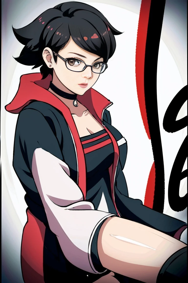 anime girl in a short dress and glasses, persona 5 art style wlop, style artgerm, extremely detailed artgerm, ! dream artgerm, ig model | artgerm, female protagonist 👀 :8, realistic anime 3 d style, artgerm portrait, anime styled 3d, realistic anime artstyle ((( same  pose showing belly)))(((naked)))((((no cape)))