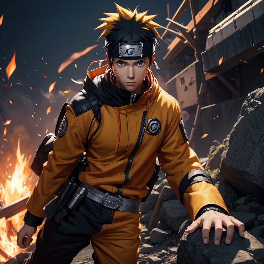 Anime character Naruto image  8k 3d image real life image 