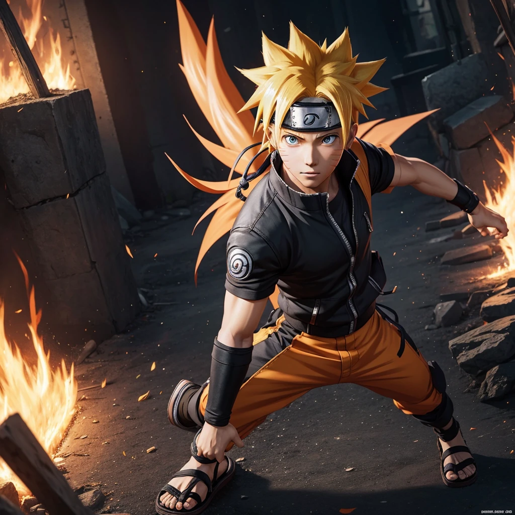 Anime character Naruto image  8k 3d image real life image 